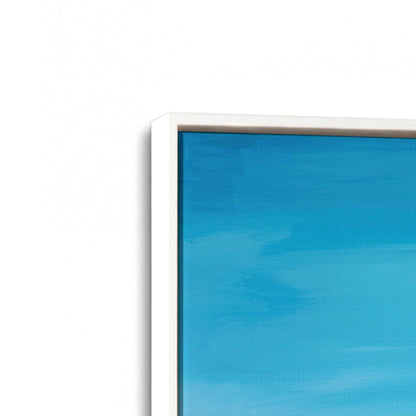 [Color:Opaque White], Picture of art in a White frame at an angle