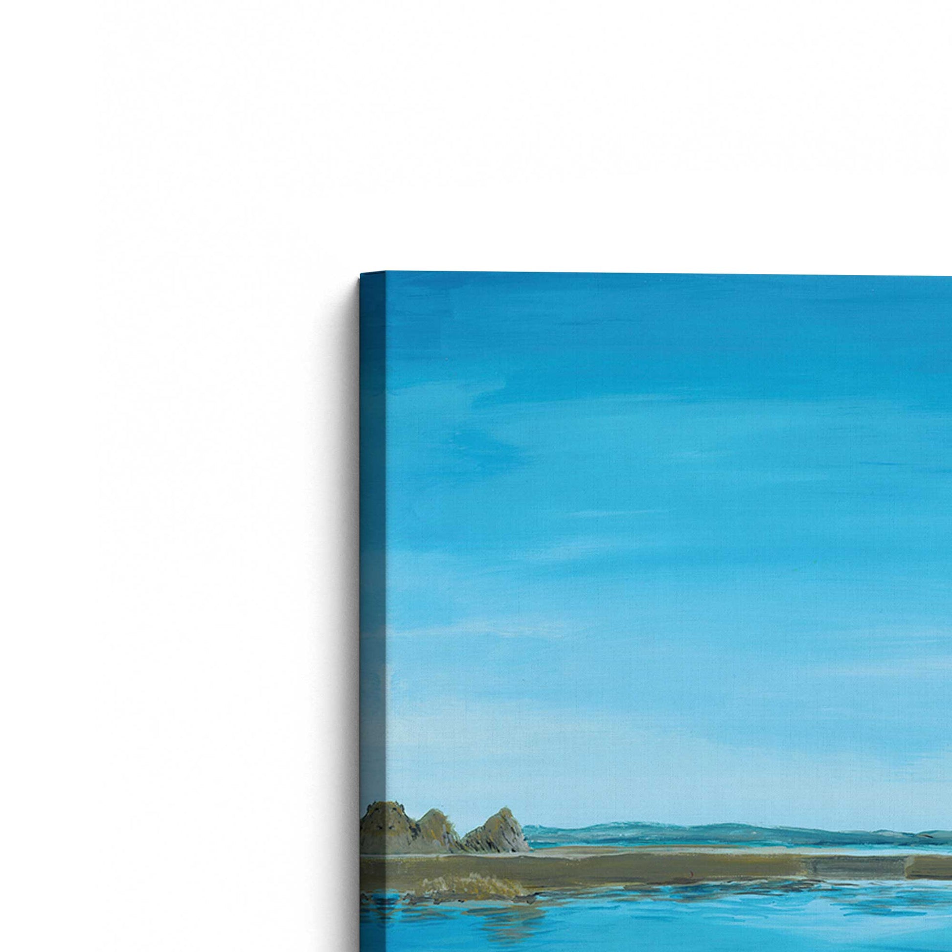 [Color:Stretched Canvas], Picture of the corner of the art