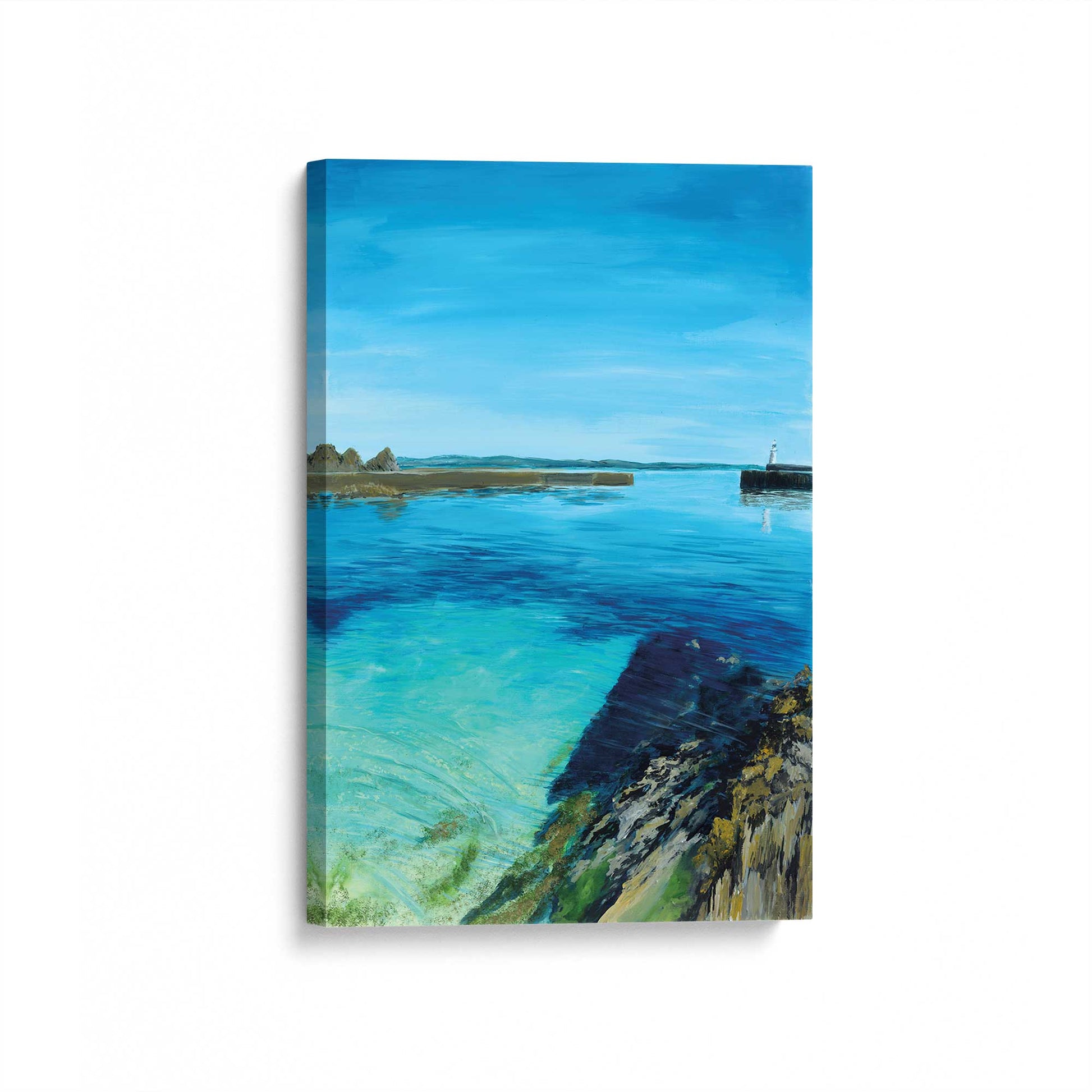 [Color:Stretched Canvas], Picture of art at an angle