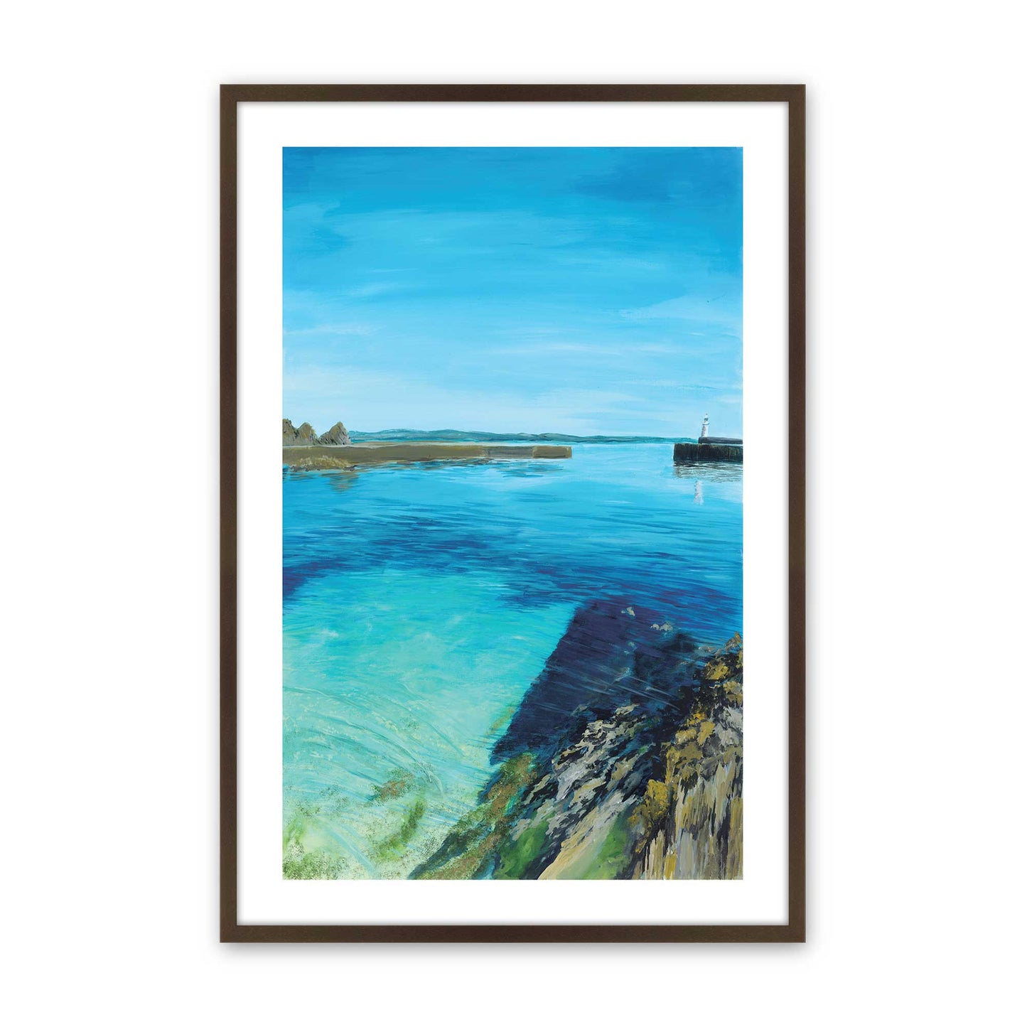 [Color:Brown], Picture of art in a Brown frame