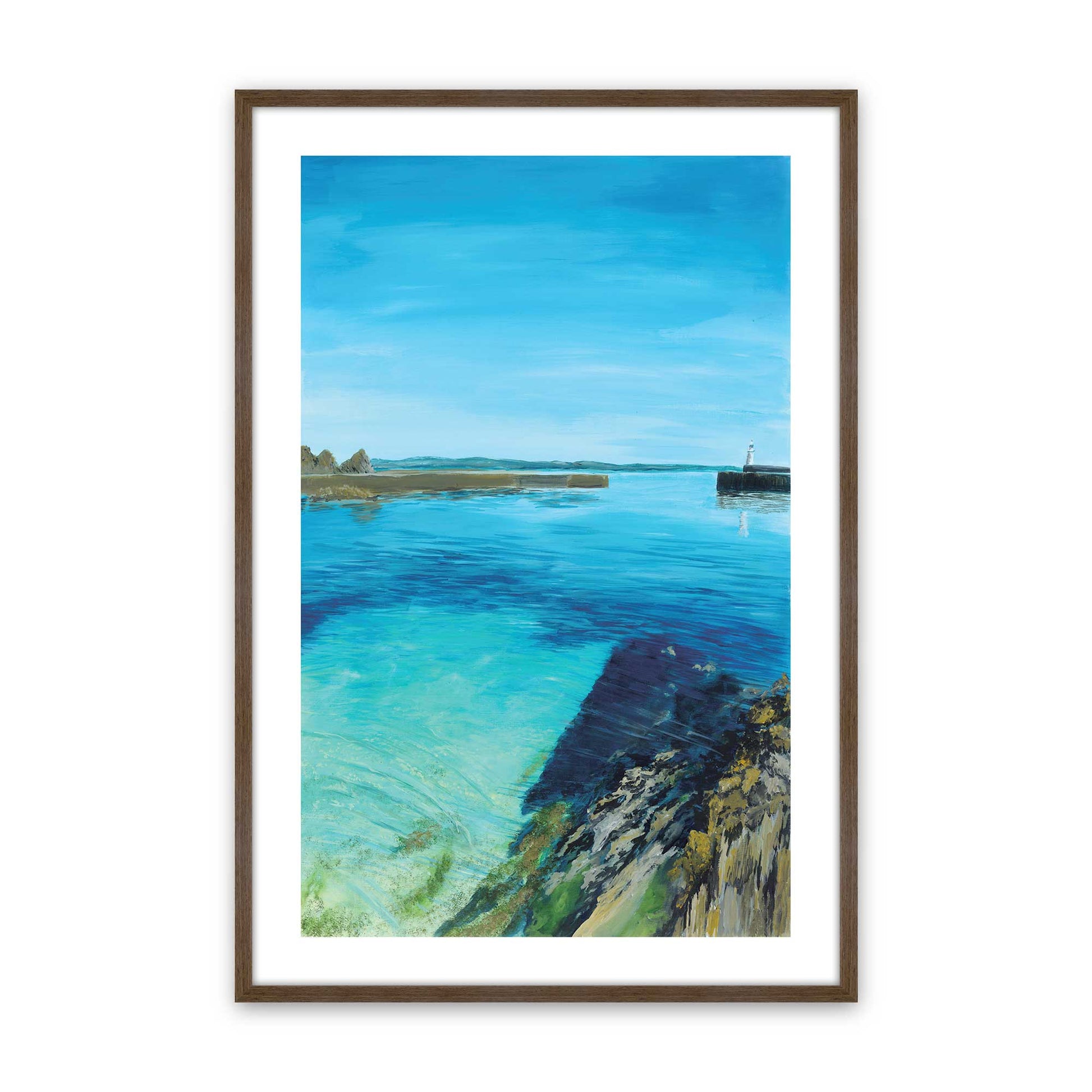 [Color:Walnut], Picture of art in a Walnut frame