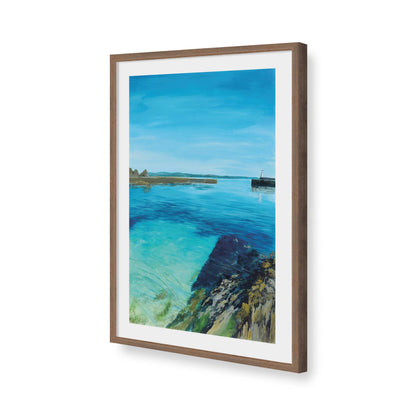[Color:Walnut], Picture of art in a Walnut frame of the corner