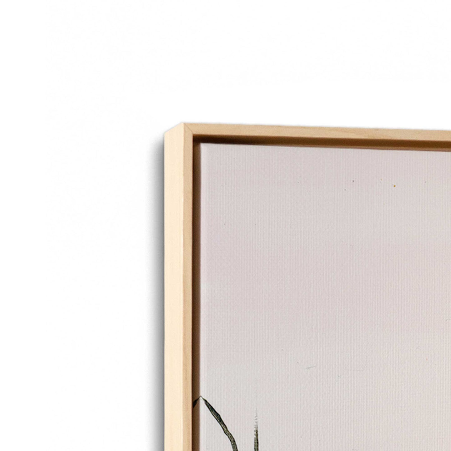 [Color:American Maple], Picture of art in a American Maple frame at an angle