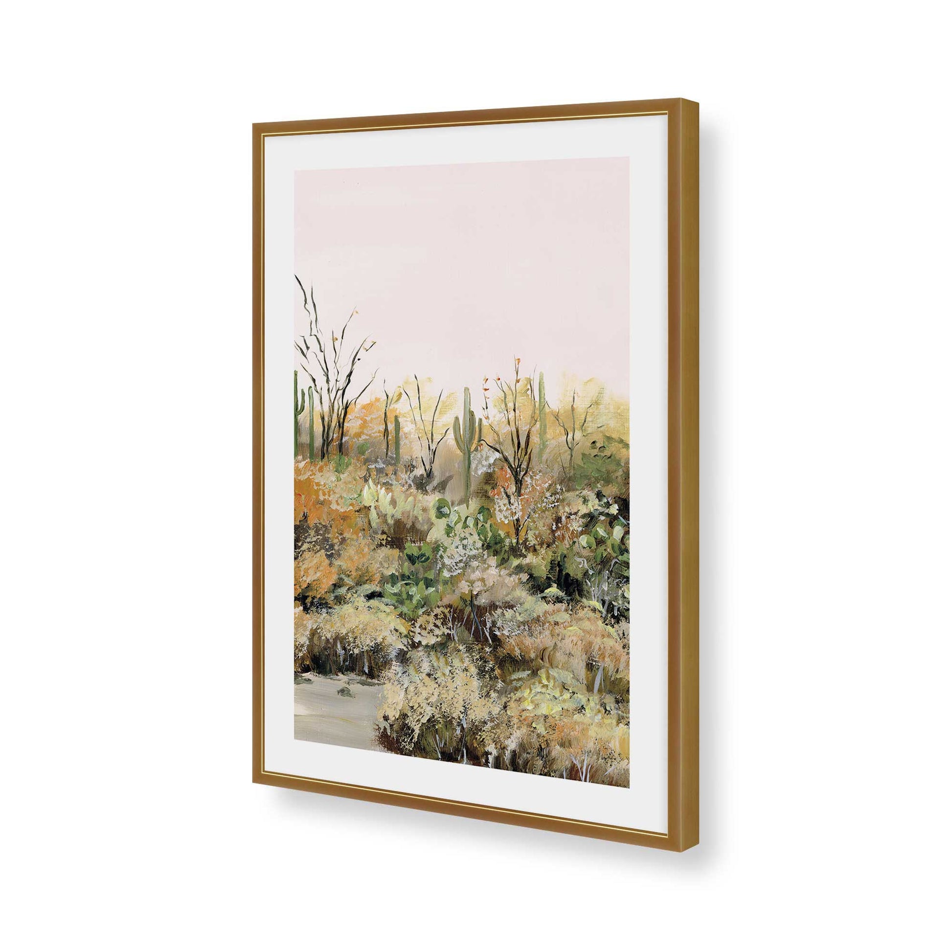 [Color:Polished Gold], Picture of art in a Polished Gold frame of the corner