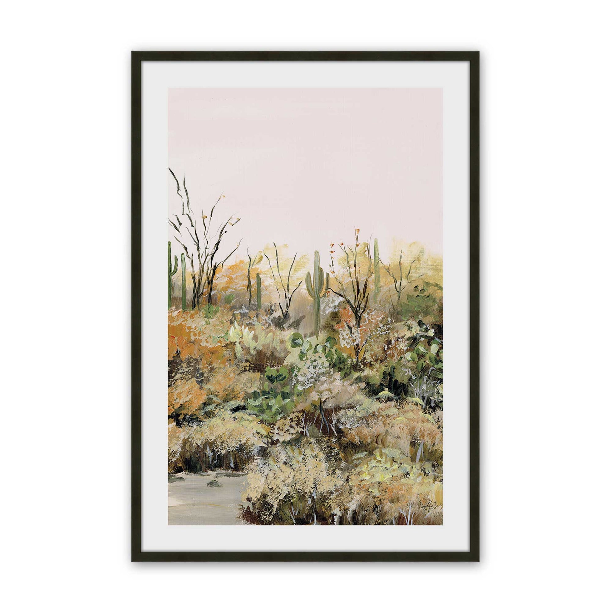 [Color:Satin Black], Picture of art in a Satin Black frame