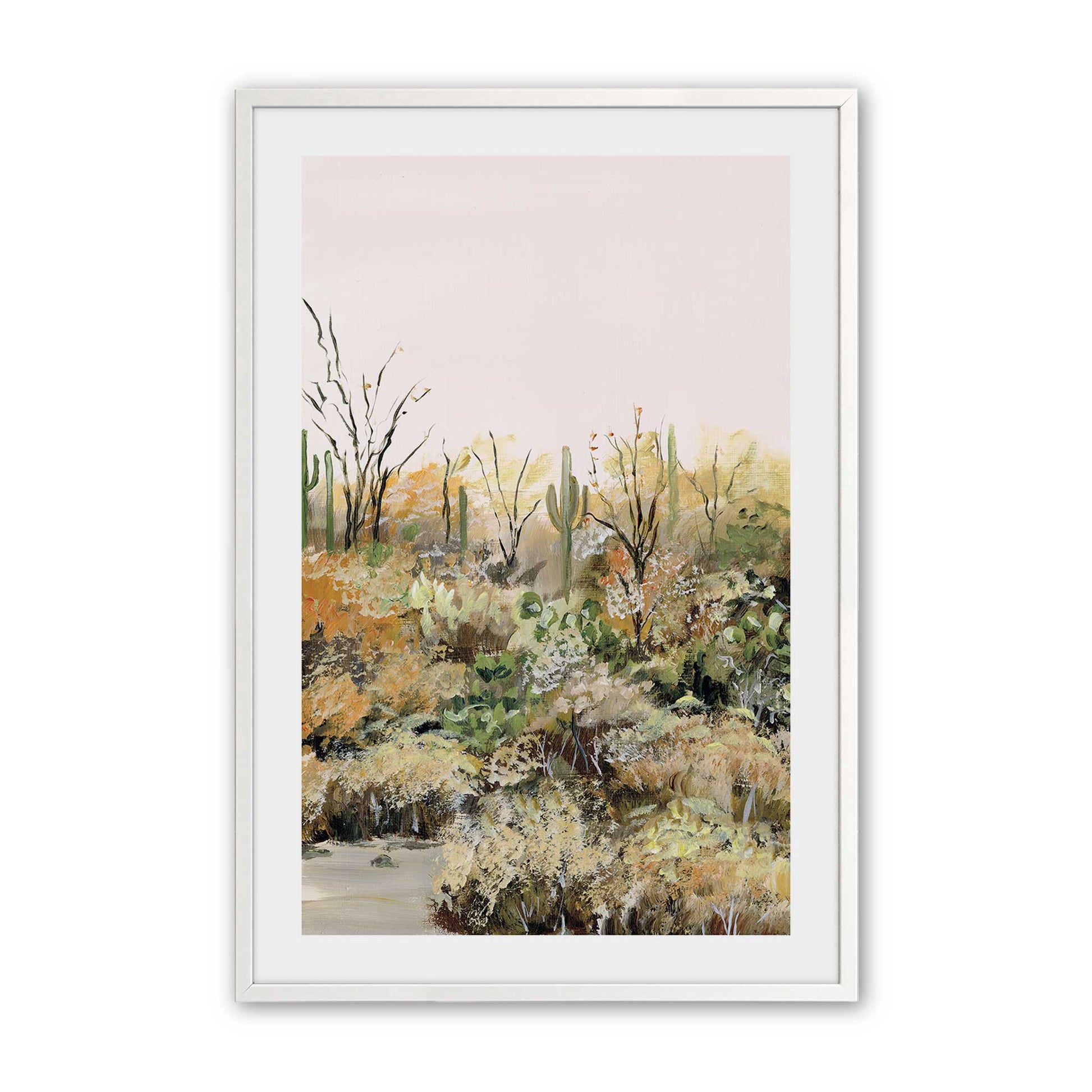 [Color:Opaque White], Picture of art in a Opaque White frame