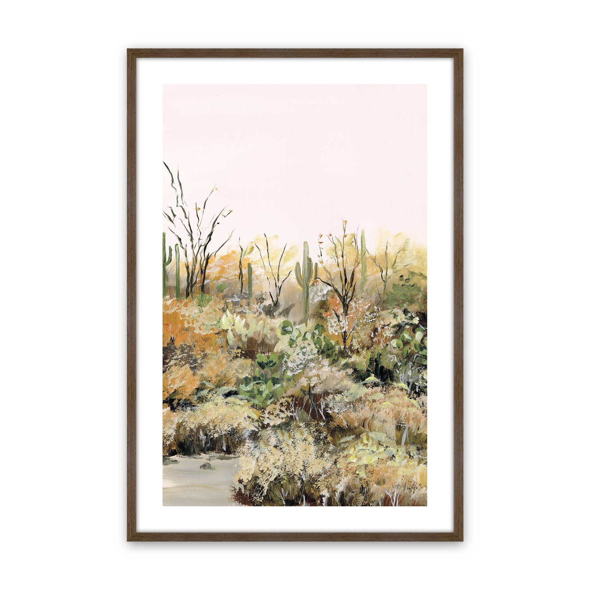 [Color:Walnut], Picture of art in a Walnut frame