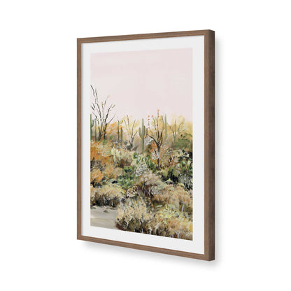 [Color:Walnut], Picture of art in a Walnut frame of the corner