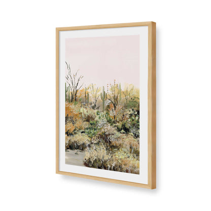[Color:American Maple], Picture of art in a American Maple frame of the corner