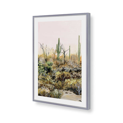 [Color:Polished Chrome], Picture of art in a Polished Chrome frame of the corner
