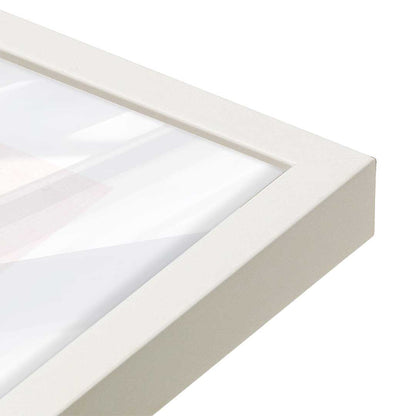 [Color:Opaque White], Picture of art in a Opaque White frame at an angle