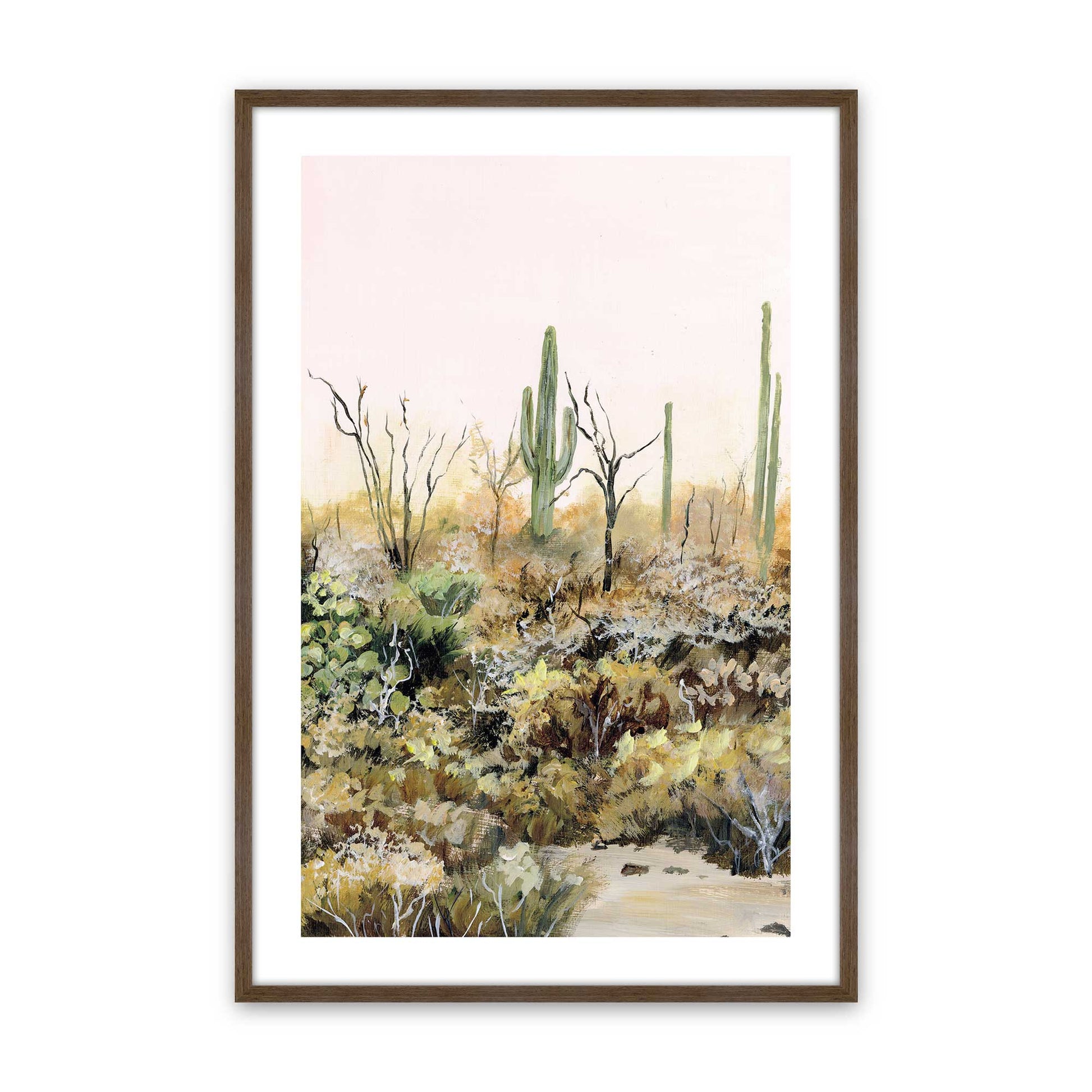[Color:Walnut], Picture of art in a Walnut frame