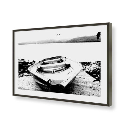 [Color:Satin Black], Picture of art in a Satin Black frame of the corner