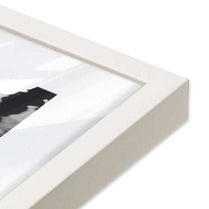 [Color:Opaque White], Picture of art in a Opaque White frame at an angle