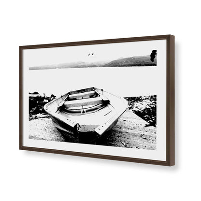 [Color:Brown], Picture of art in a Brown frame of the corner