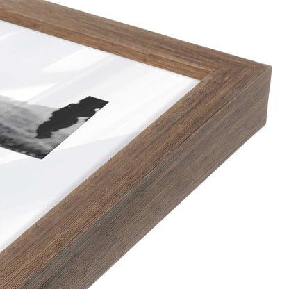[Color:Walnut], Picture of art in a Walnut frame at an angle