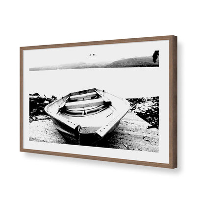 [Color:Walnut], Picture of art in a Walnut frame of the corner