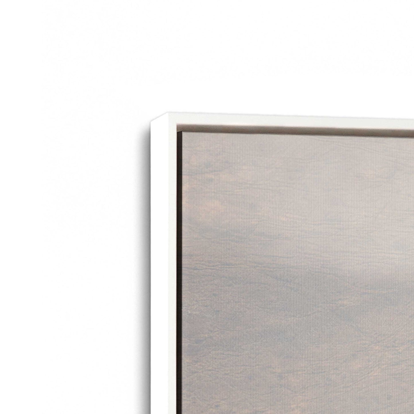[Color:Opaque White], Picture of art in a White frame at an angle