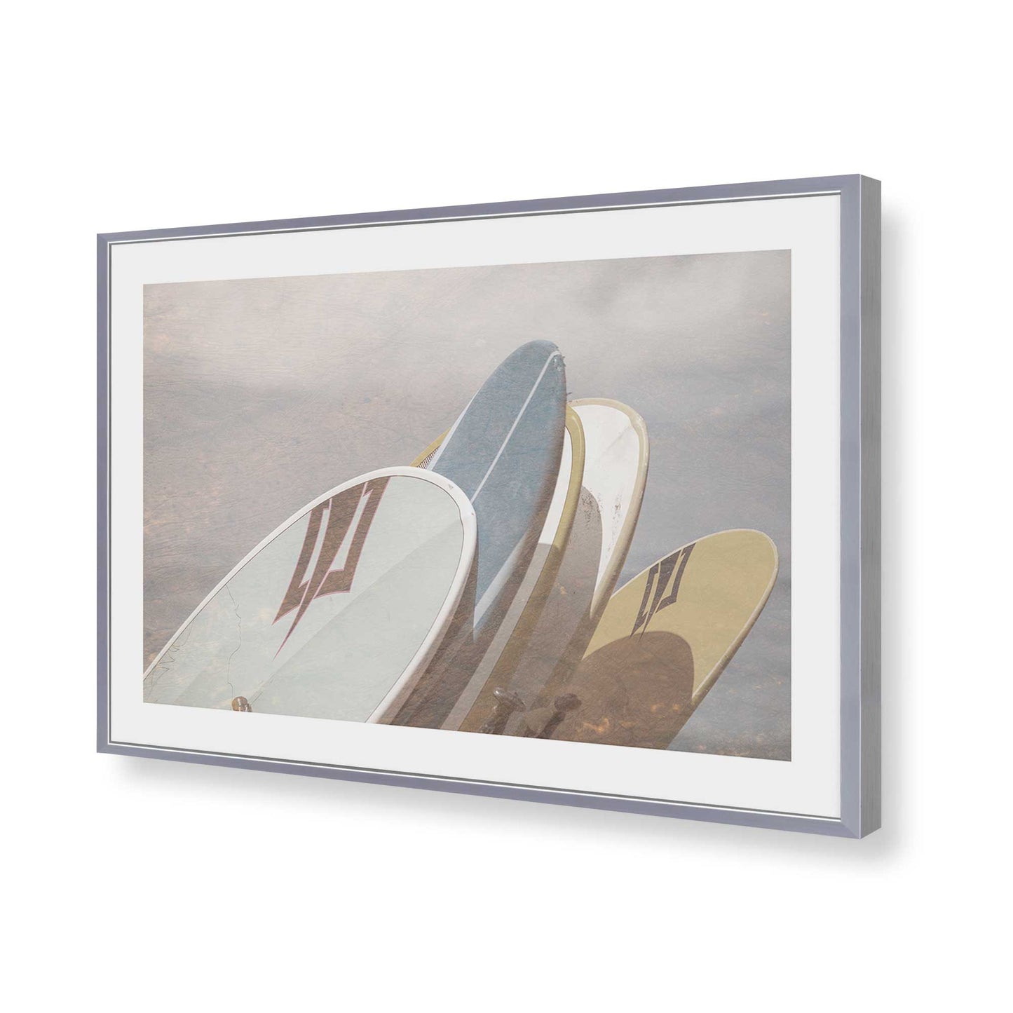 [Color:Polished Chrome], Picture of art in a Polished Chrome frame of the corner