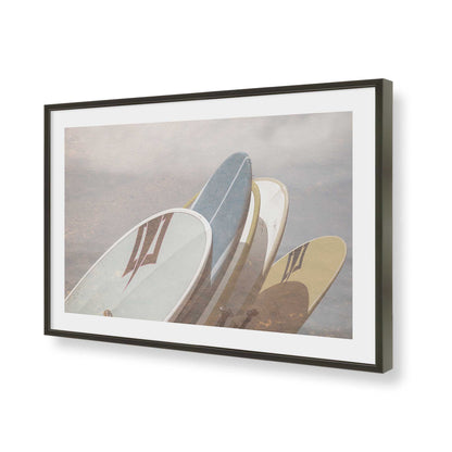 [Color:Satin Black], Picture of art in a Satin Black frame of the corner