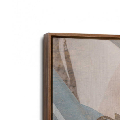 [Color:Walnut], Picture of art in a Walnut frame at an angle