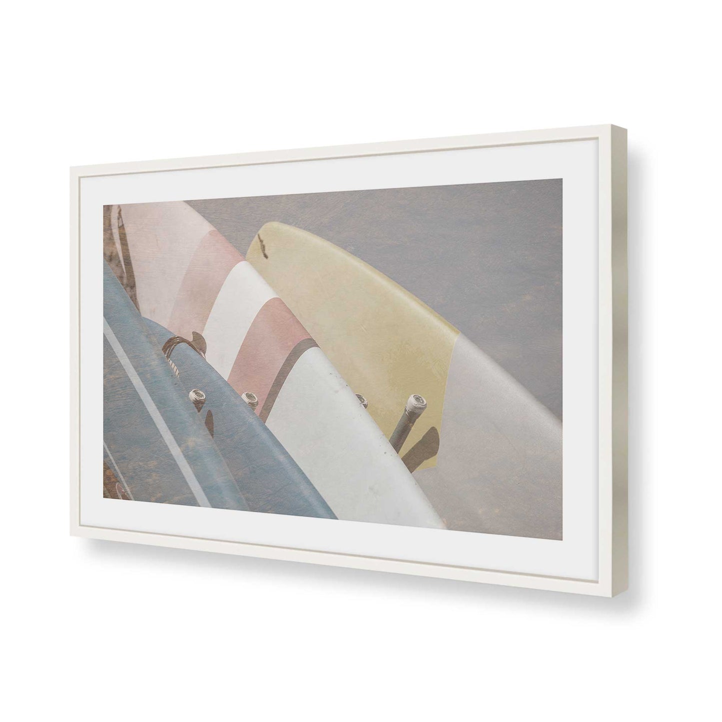[Color:Opaque White], Picture of art in a Opaque White frame of the corner