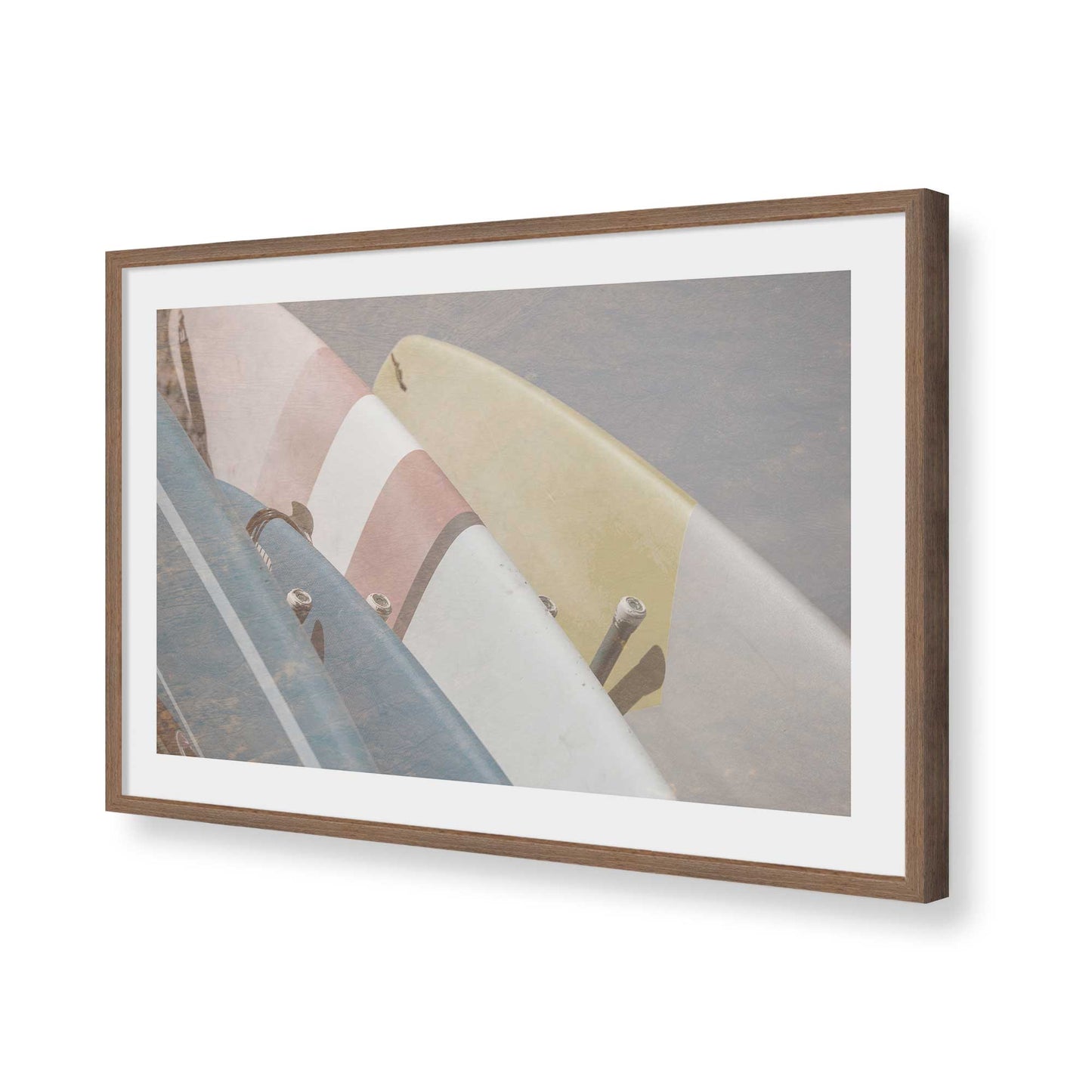 [Color:Walnut], Picture of art in a Walnut frame of the corner