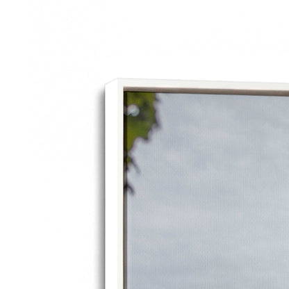 [Color:Opaque White], Picture of art in a White frame at an angle