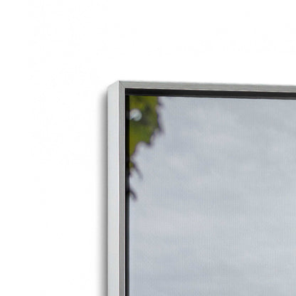 [Color:Polished Chrome], Picture of art in a Polished Chrome frame at an angle