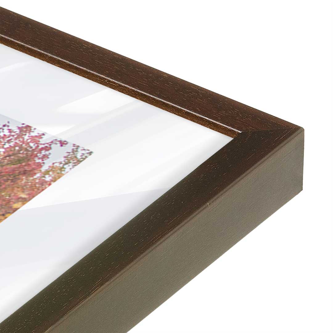 [Color:Belvinder Brown], Picture of art in a Belvinder Brown frame at an angle