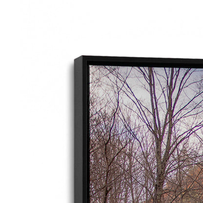 [Color:Satin Black], Picture of art in a Satin Black frame at an angle