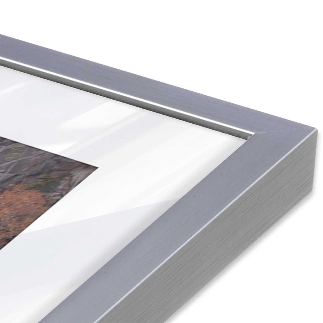[Color:Polished Chrome], Picture of art in a Polished Chrome frame at an angle