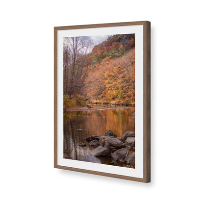 [Color:Walnut], Picture of art in a Walnut frame of the corner