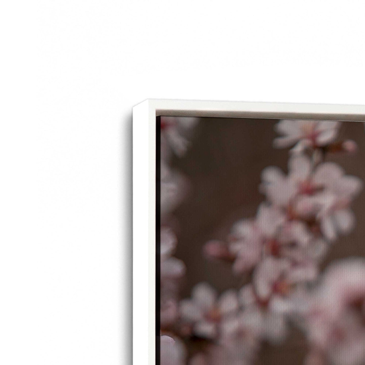 [Color:Opaque White], Picture of art in a White frame at an angle