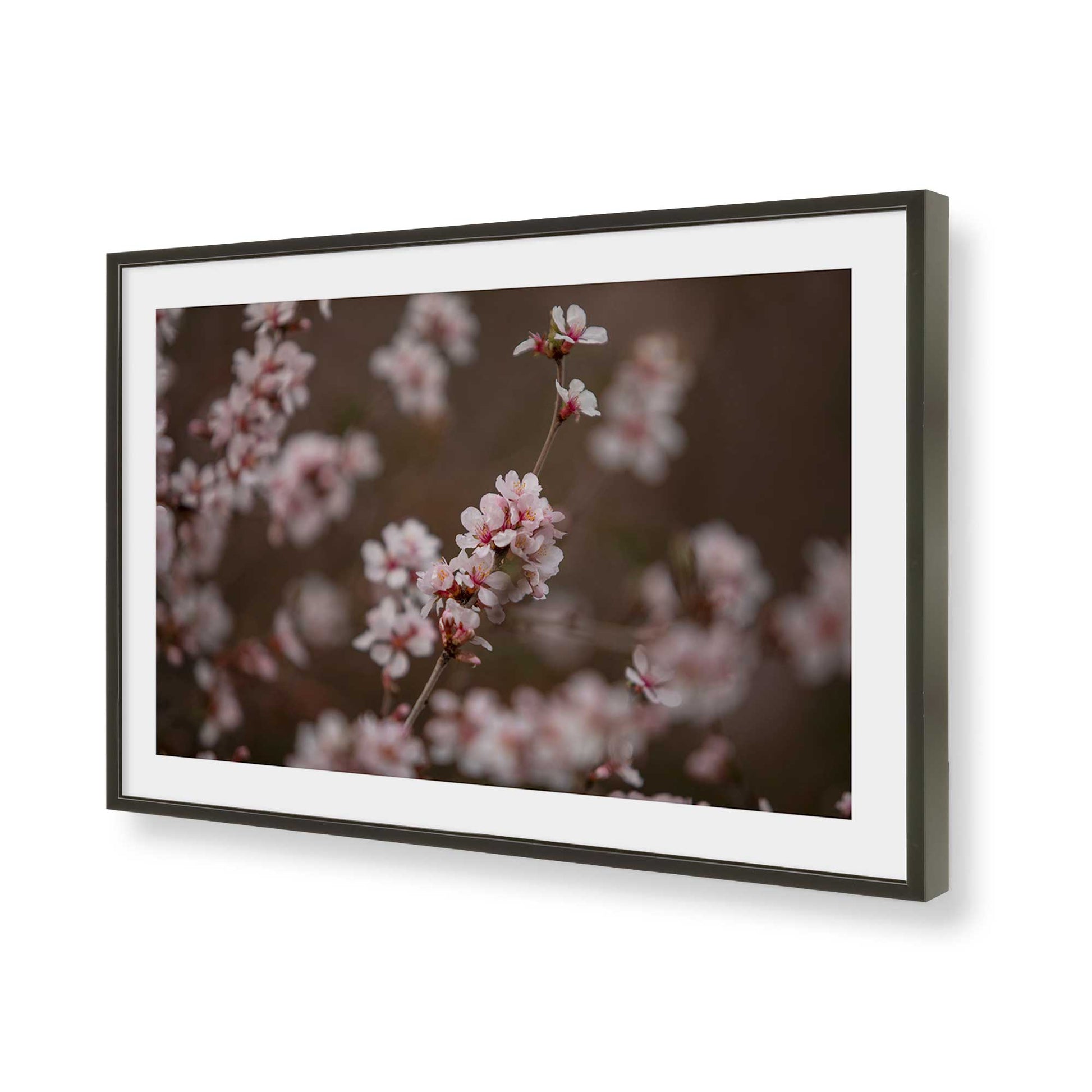 [Color:Satin Black], Picture of art in a Satin Black frame of the corner
