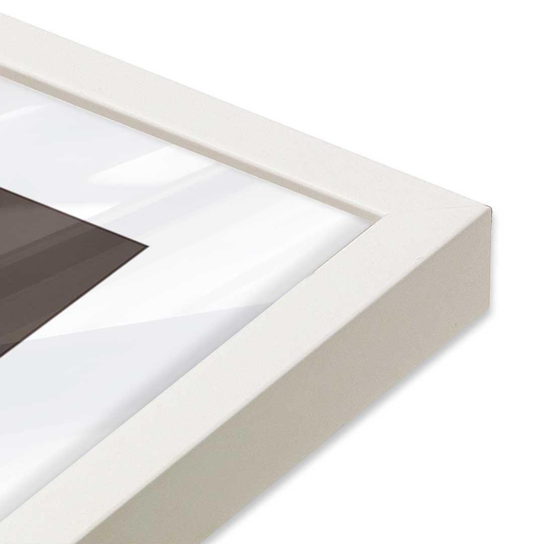 [Color:Opaque White], Picture of art in a Opaque White frame at an angle