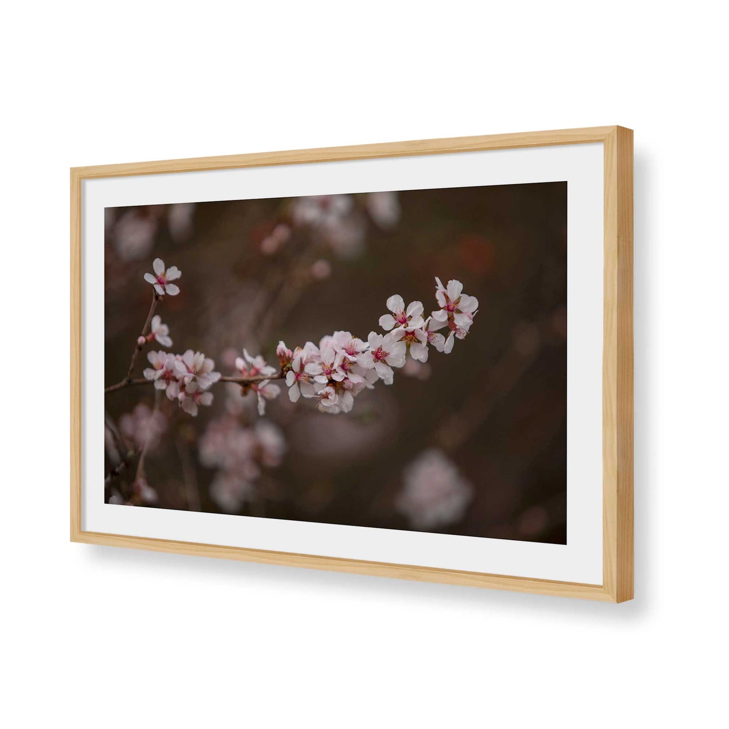 [Color:American Maple], Picture of art in a American Maple frame of the corner