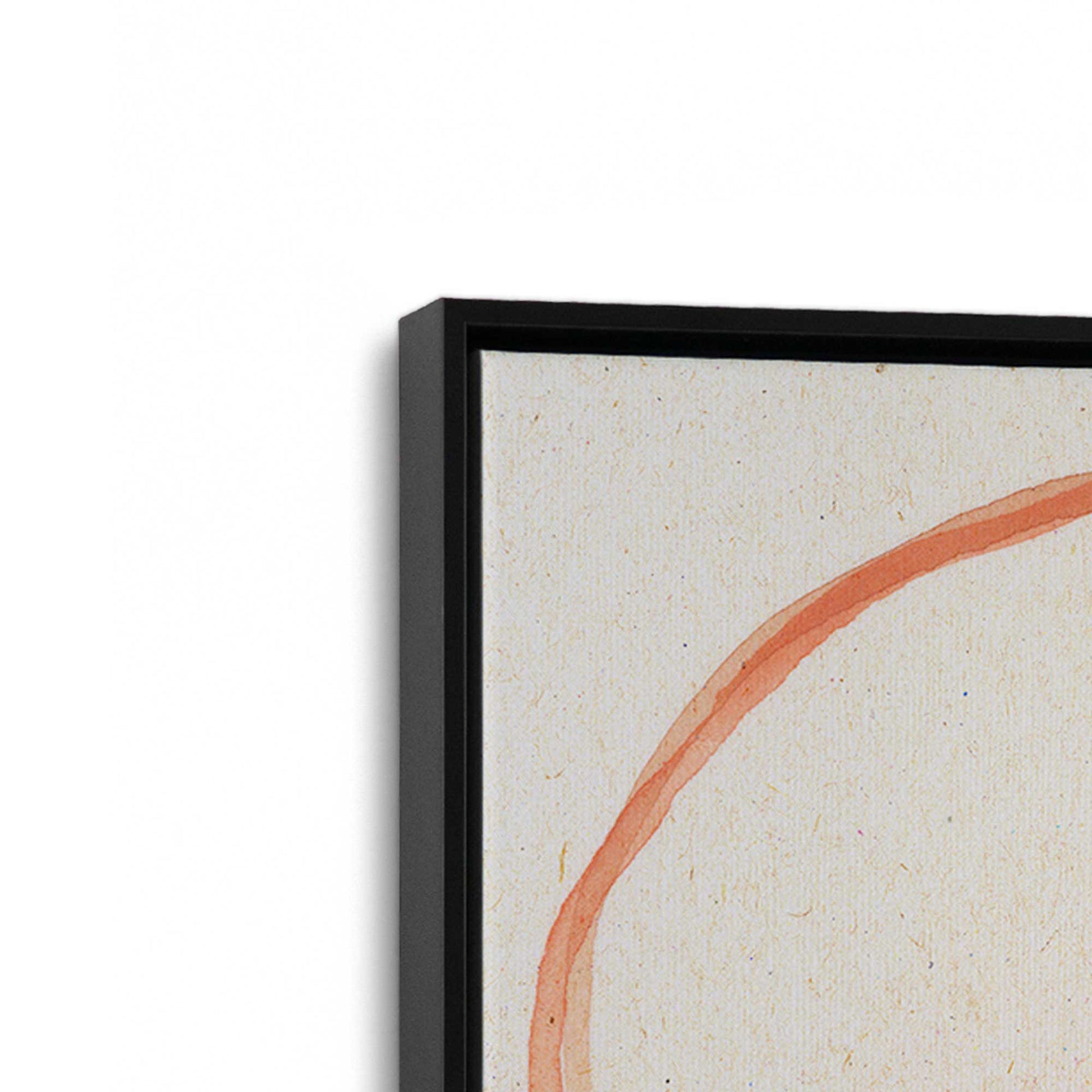 [Color:Satin Black], Picture of art in a Satin Black frame at an angle