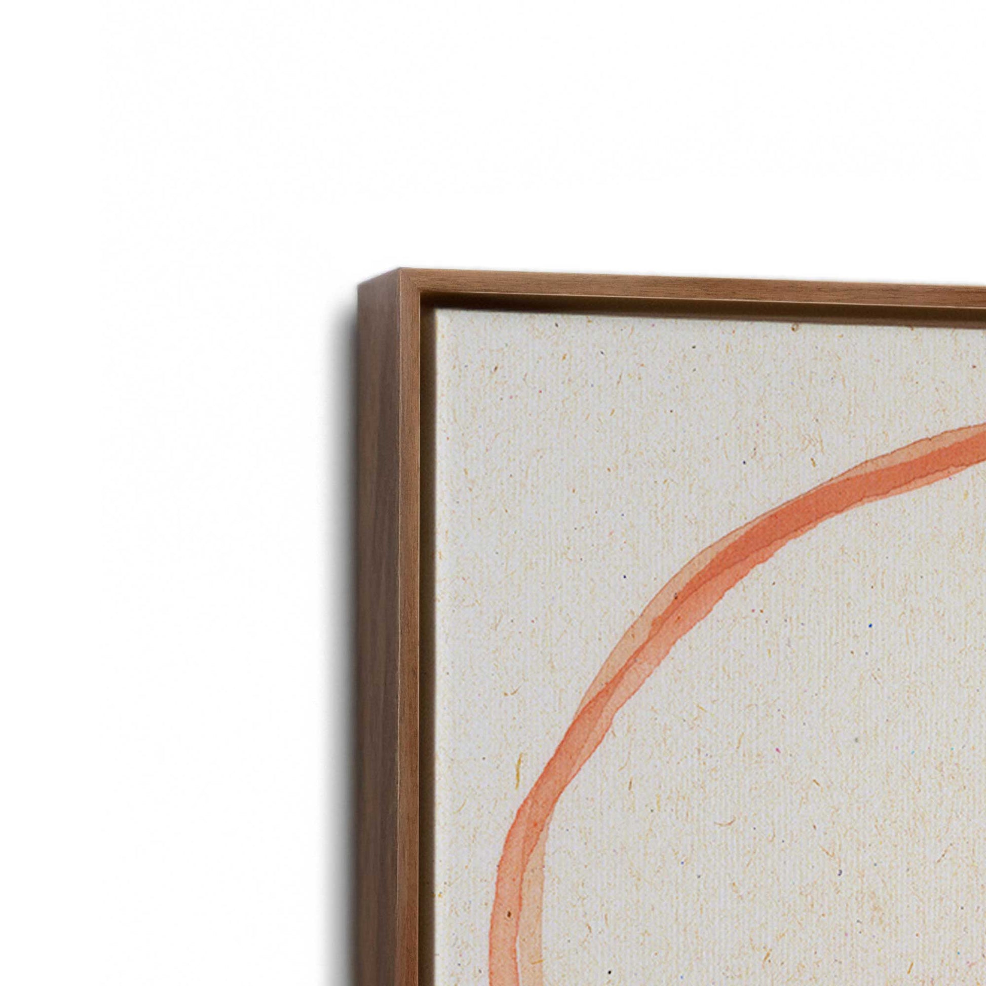 [Color:Walnut], Picture of art in a Walnut frame at an angle