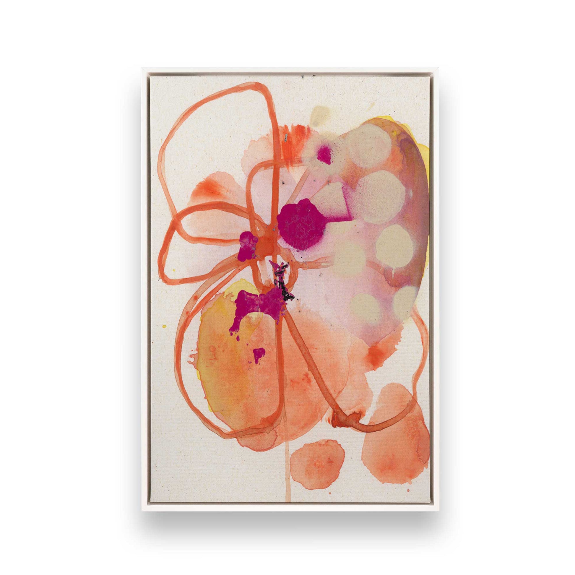 [Color:Opaque White], Picture of art in a White frame