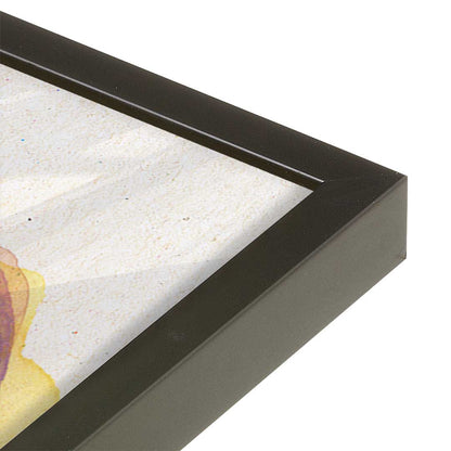 [Color:Satin Black], Picture of art in a Satin Black frame at an angle