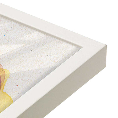[Color:Opaque White], Picture of art in a Opaque White frame at an angle