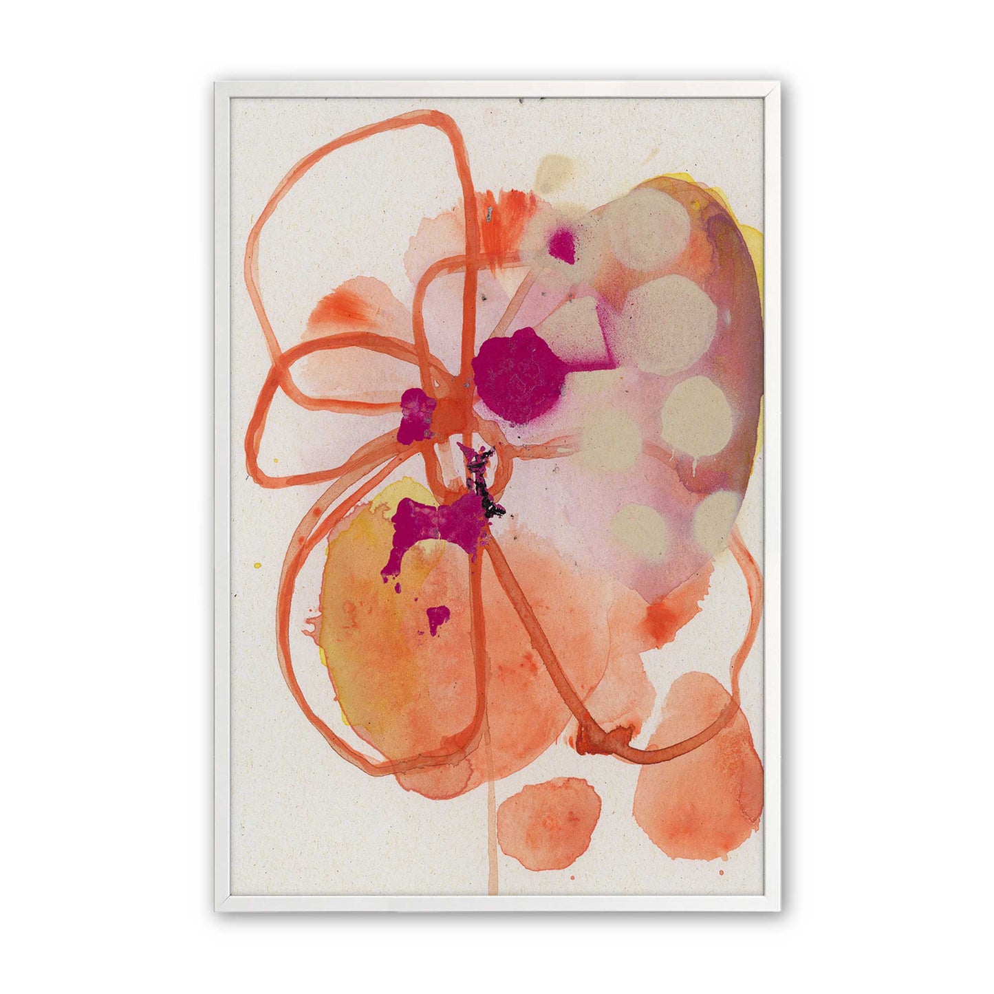 [Color:Opaque White], Picture of art in a Opaque White frame