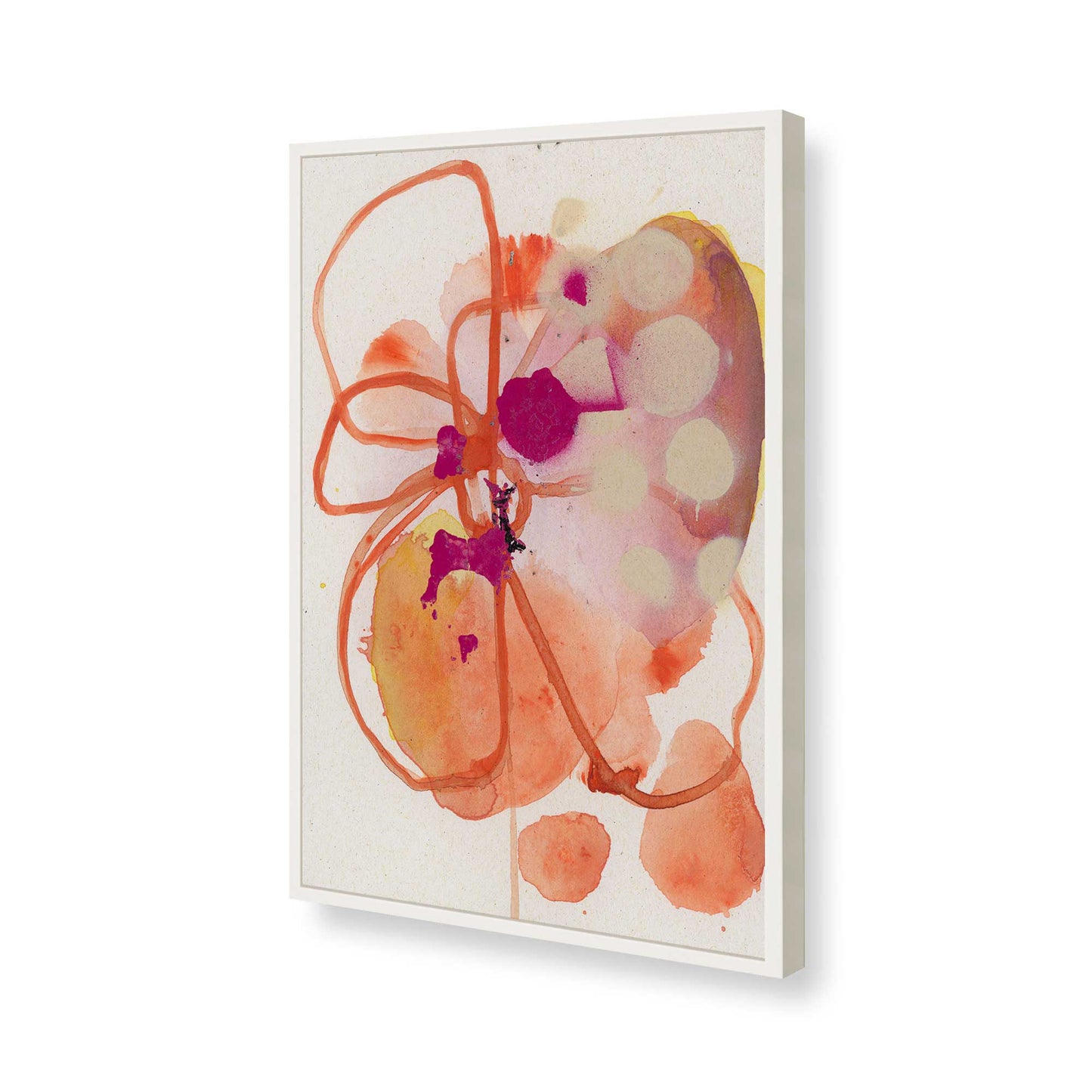 [Color:Opaque White], Picture of art in a Opaque White frame of the corner