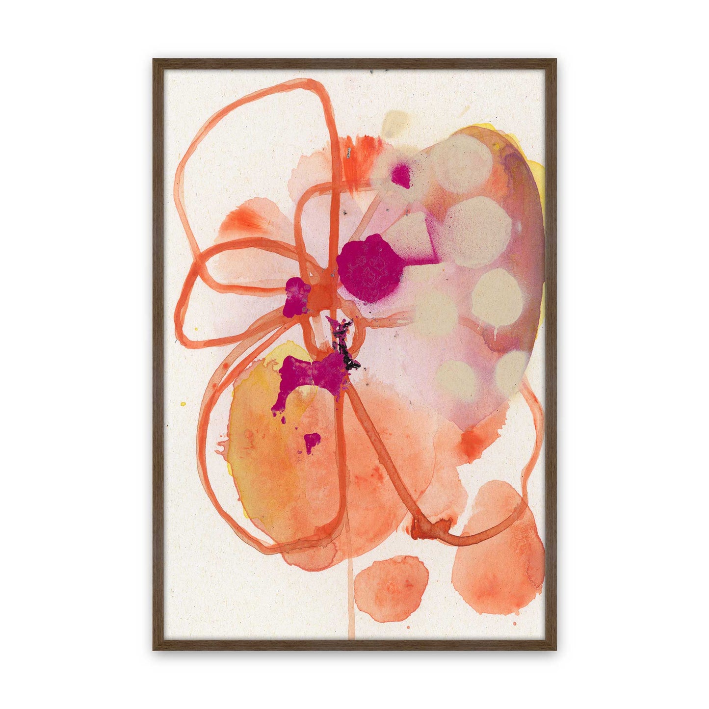 [Color:Walnut], Picture of art in a Walnut frame