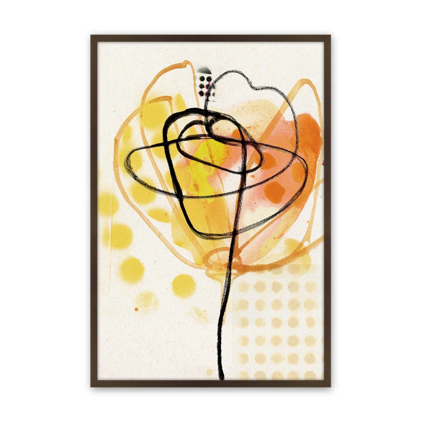 [Color:Brown], Picture of art in a Brown frame