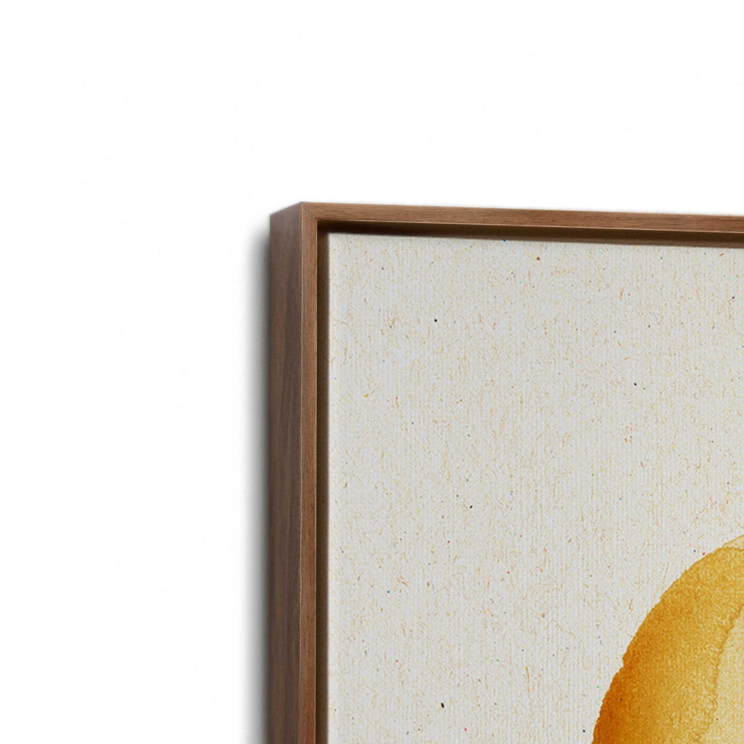 [Color:Walnut], Picture of art in a Walnut frame at an angle