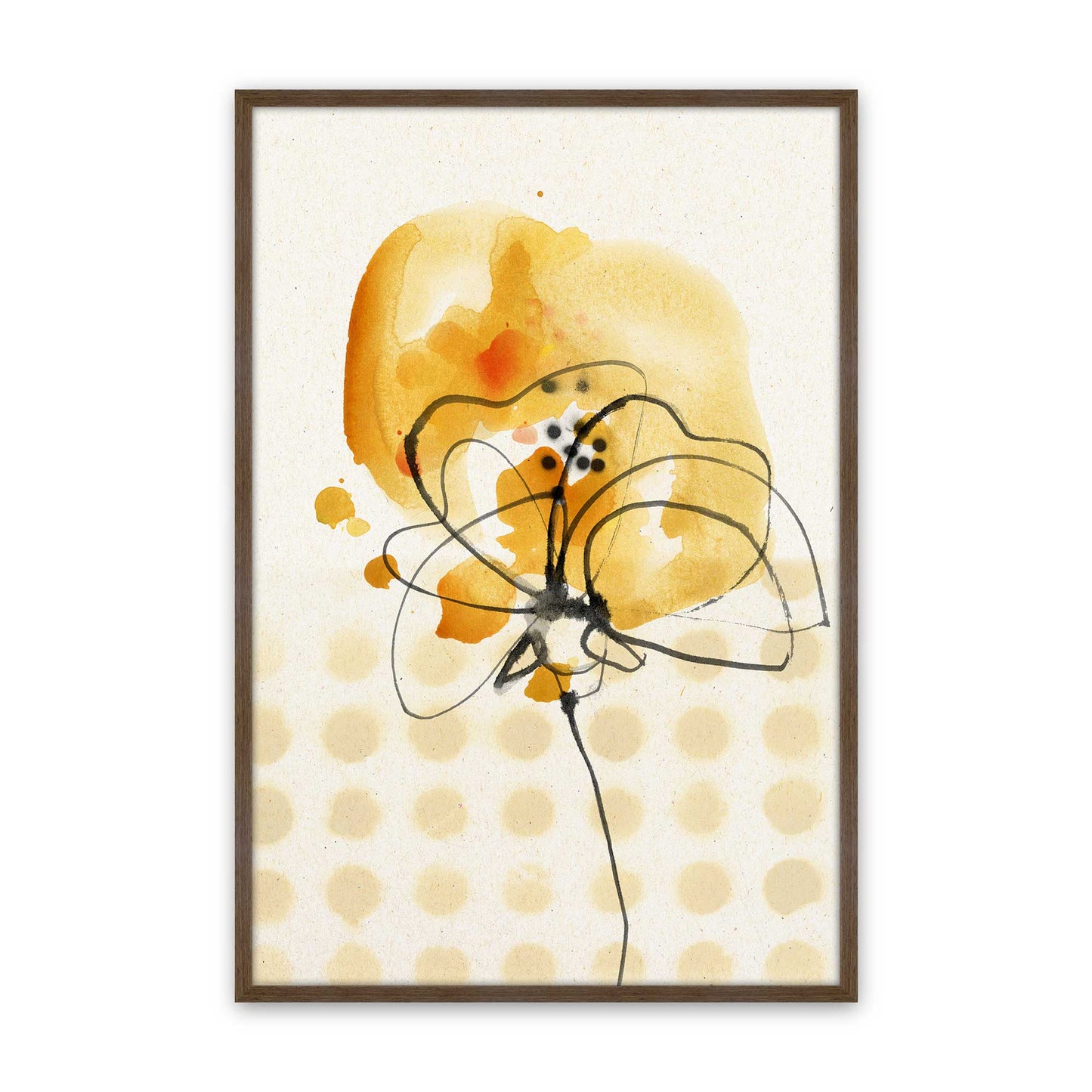 [Color:Walnut], Picture of art in a Walnut frame