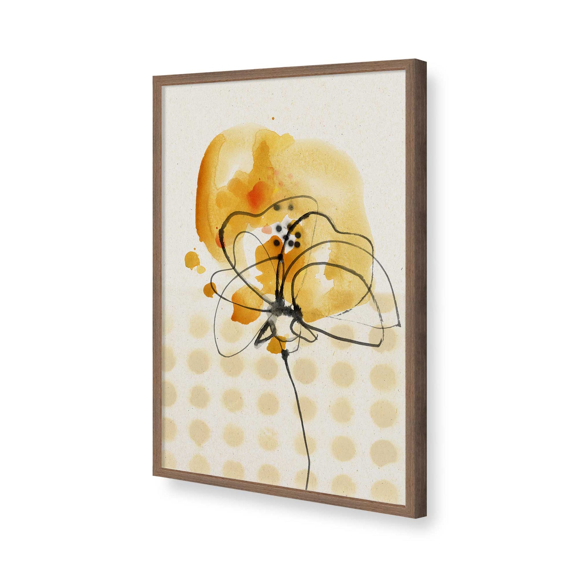 [Color:Walnut], Picture of art in a Walnut frame of the corner
