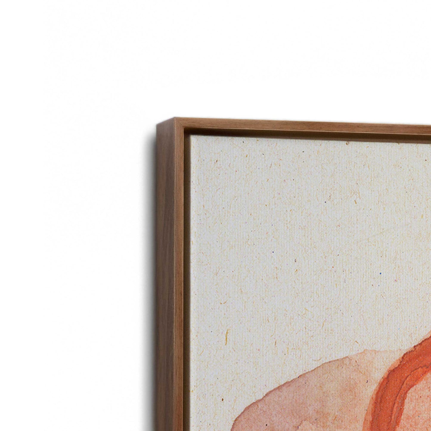 [Color:Walnut], Picture of art in a Walnut frame at an angle